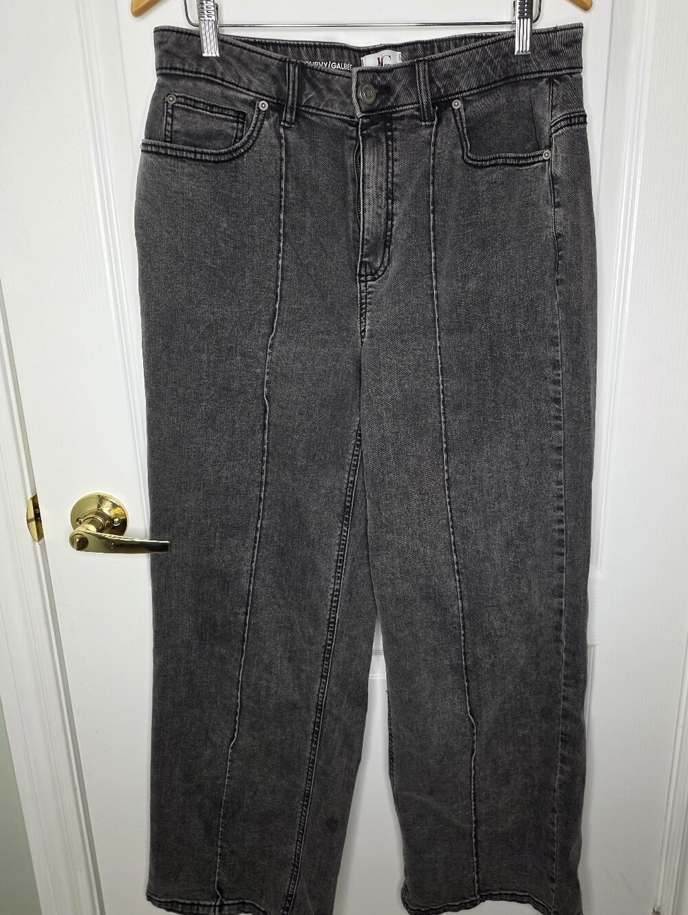 DC Curvy High Waist, Wide Leg, Front Seam Jeans Sz 16